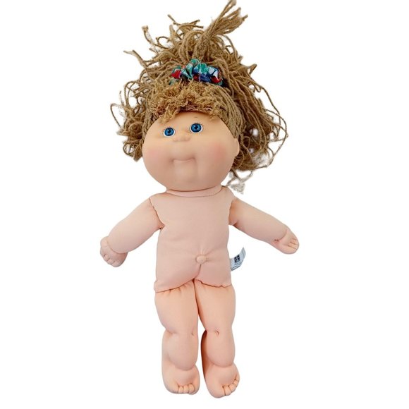 First Edition 1991 Cabbage Patch Doll 13" Bendable Poseable Hair Hasbro Vintage - Picture 1 of 8